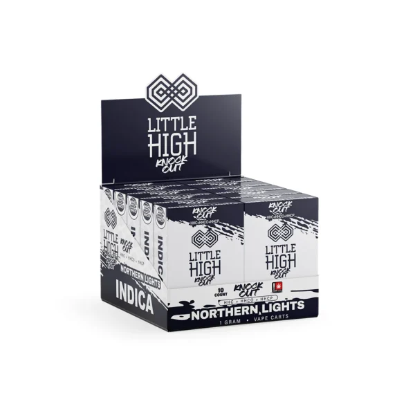 Little High TKO Carts – Northern Lights | HHC + HHCO + HHCP | 1g Indica Vape Cartridge - Image 2